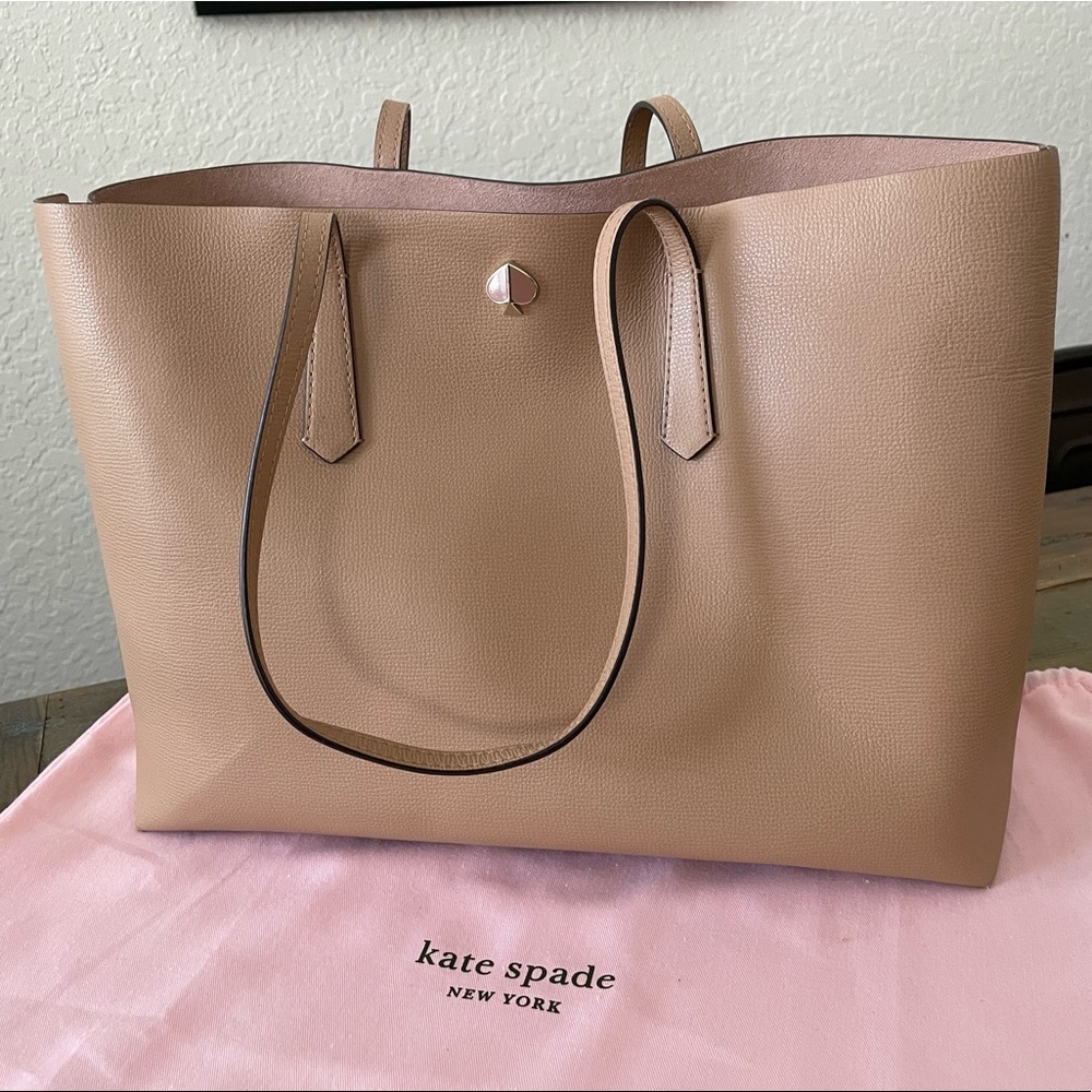Kate Spade All Day Leather Tote Nude
